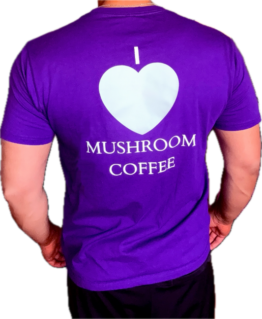 I Love Mushroom Coffee T-Shirt